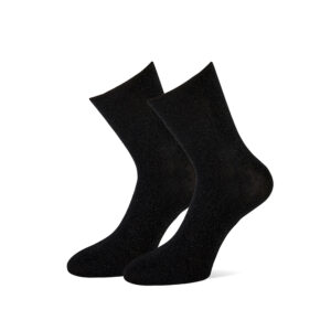 zwarte glitter sokken